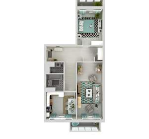 2-к квартира, вторичка, 69м2, 2/23 этаж