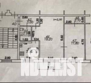 2-к квартира, вторичка, 46м2, 1/5 этаж