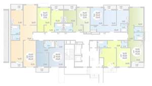 3-к квартира, строящийся дом, 88м2, 1/18 этаж