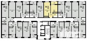1-к квартира, вторичка, 37м2, 17/24 этаж