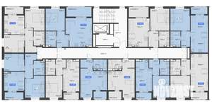 2-к квартира, строящийся дом, 45м2, 4/5 этаж