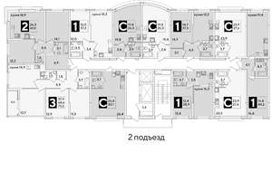 1-к квартира, вторичка, 37м2, 2/16 этаж