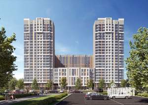 1-к квартира, строящийся дом, 37м2, 18/23 этаж