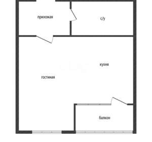 Студия квартира, вторичка, 28м2, 3/16 этаж