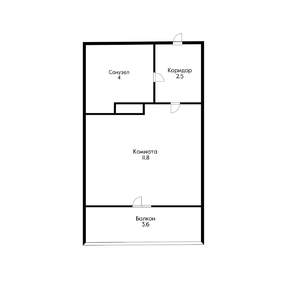 Студия квартира, вторичка, 23м2, 9/16 этаж