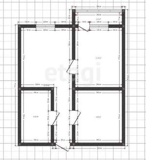 2-к квартира, вторичка, 43м2, 1/4 этаж