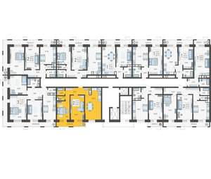 2-к квартира, строящийся дом, 63м2, 5/12 этаж