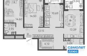 3-к квартира, вторичка, 83м2, 3/9 этаж