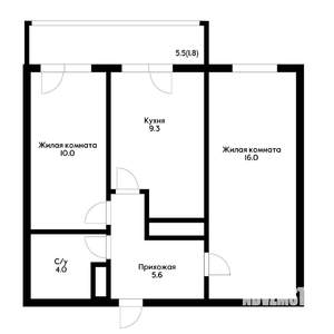 2-к квартира, вторичка, 47м2, 13/24 этаж