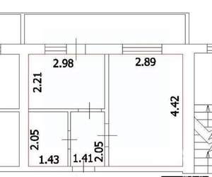 1-к квартира, вторичка, 25м2, 5/6 этаж