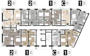 2-к квартира, вторичка, 60м2, 15/19 этаж