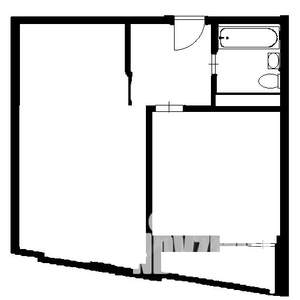 1-к квартира, вторичка, 44м2, 17/17 этаж