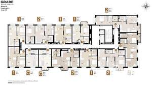 2-к квартира, вторичка, 64м2, 7/9 этаж