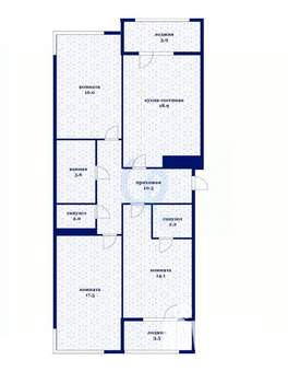 3-к квартира, вторичка, 90м2, 9/23 этаж