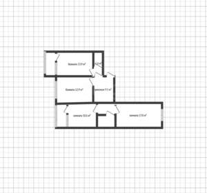 3-к квартира, вторичка, 74м2, 6/16 этаж