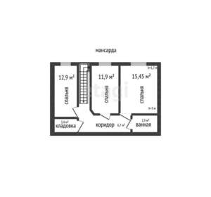 3-к квартира, вторичка, 91м2, 5/5 этаж