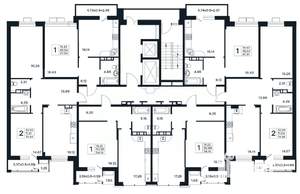 2-к квартира, вторичка, 74м2, 8/12 этаж