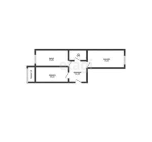 2-к квартира, вторичка, 61м2, 15/16 этаж