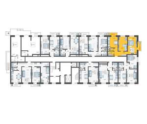 2-к квартира, строящийся дом, 61м2, 1/12 этаж