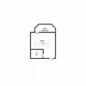 Студия квартира, вторичка, 18м2, 8/25 этаж