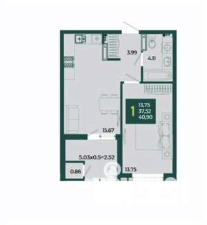 Фото квартиры на продажу (1)