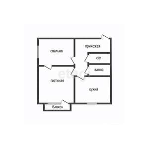 2-к квартира, вторичка, 38м2, 4/9 этаж