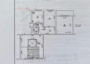 2-к квартира, вторичка, 50м2, 6/9 этаж