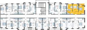 2-к квартира, вторичка, 50м2, 17/19 этаж