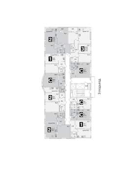 2-к квартира, вторичка, 60м2, 2/16 этаж