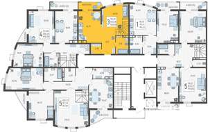 3-к квартира, вторичка, 105м2, 20/21 этаж
