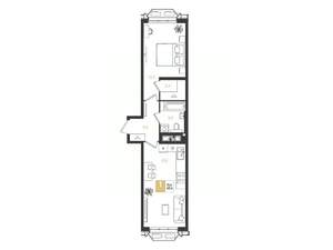 1-к квартира, вторичка, 42м2, 5/18 этаж