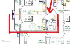 Студия квартира, сданный дом, 26м2, 7/24 этаж