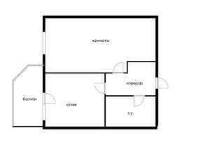 1-к квартира, вторичка, 36м2, 13/14 этаж