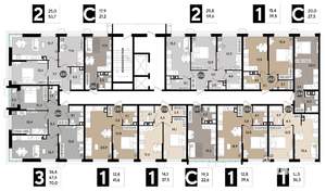 2-к квартира, вторичка, 60м2, 3/16 этаж