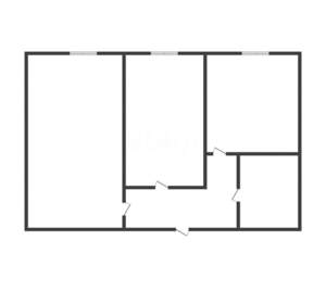 2-к квартира, вторичка, 44м2, 1/5 этаж