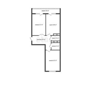 2-к квартира, вторичка, 62м2, 18/19 этаж