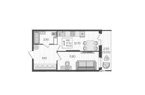 1-к квартира, вторичка, 40м2, 2/16 этаж