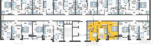 2-к квартира, вторичка, 51м2, 5/16 этаж