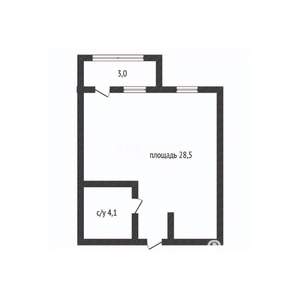 Студия квартира, сданный дом, 29м2, 11/20 этаж