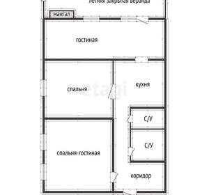 3-к квартира, вторичка, 59м2, 1/2 этаж