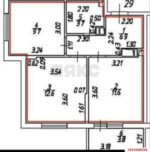 2-к квартира, вторичка, 48м2, 7/15 этаж