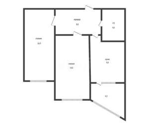 2-к квартира, вторичка, 55м2, 15/19 этаж