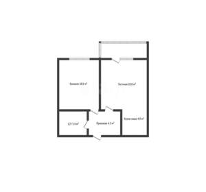 1-к квартира, вторичка, 38м2, 7/16 этаж