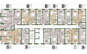 1-к квартира, строящийся дом, 39м2, 11/16 этаж