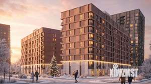 3-к квартира, строящийся дом, 75м2, 4/18 этаж