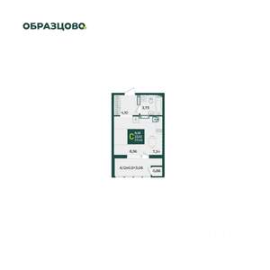 Студия квартира, вторичка, 27м2, 13/18 этаж