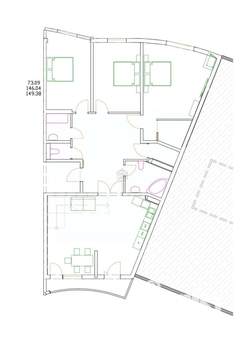 4-к квартира, вторичка, 200м2, 19/21 этаж