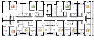 2-к квартира, строящийся дом, 56м2, 15/16 этаж