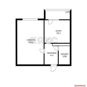 1-к квартира, вторичка, 42м2, 16/16 этаж