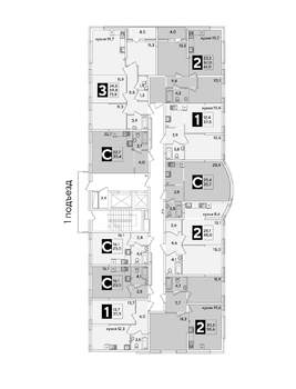 2-к квартира, вторичка, 48м2, 2/16 этаж